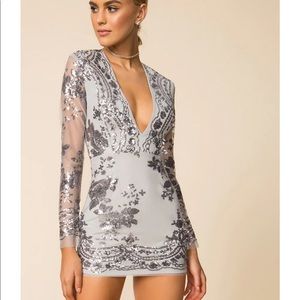 SUPERDOWN long sleeve mini dress